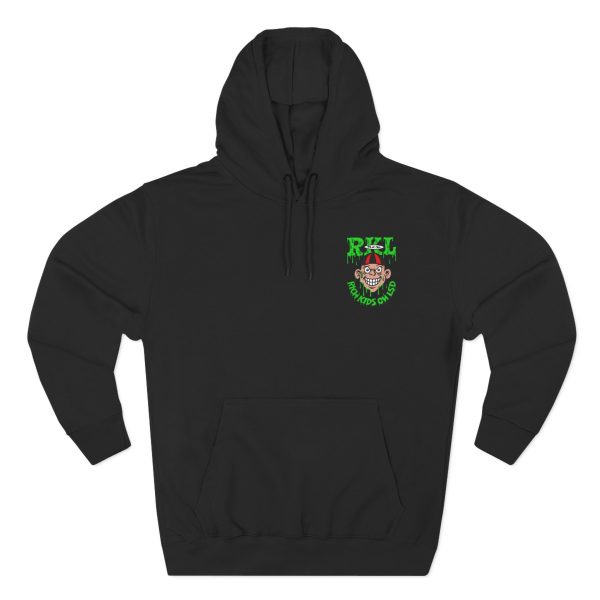 Anxious Tie Dye Boy Three-Panel Fleece Hoodie