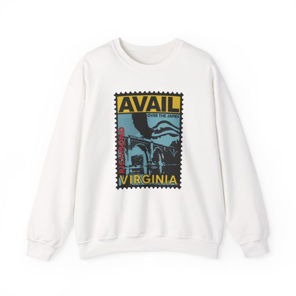 Anxious Postage Stamp Unisex Heavy Blend™ Crewneck Sweatshirt