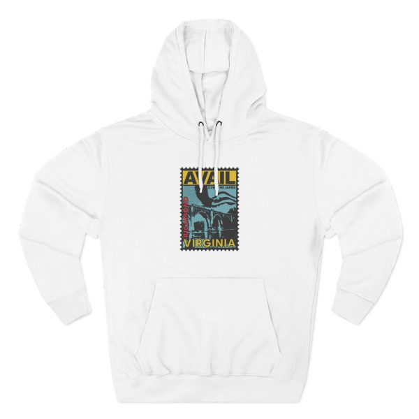 Anxious Postage Stamp Three-Panel Fleece Hoodie