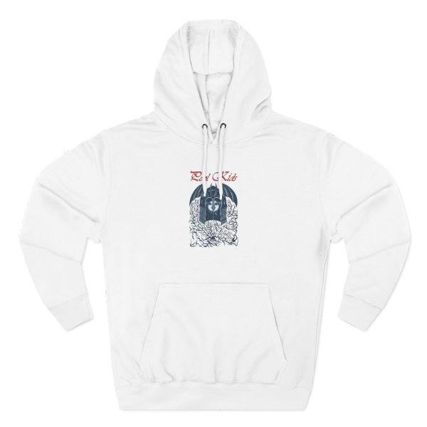 Anxious Bat Three-Panel Fleece Hoodie