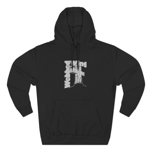 Anxious Big Ass Cross Three-Panel Fleece Hoodie