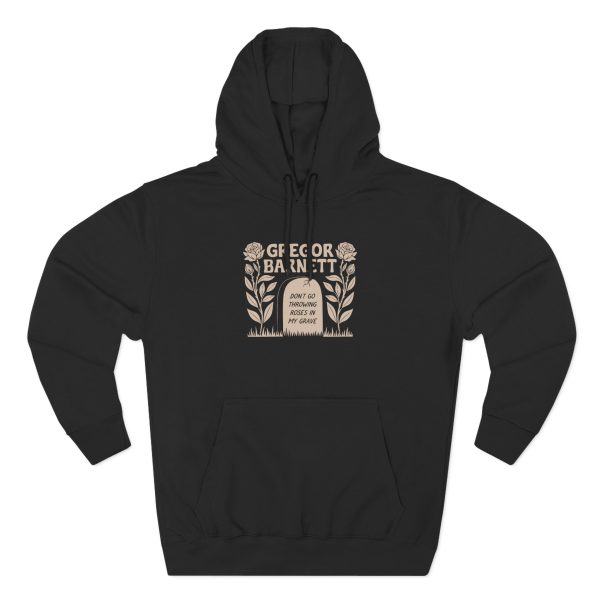 Anxious Gravestone LS Three-Panel Fleece Hoodie